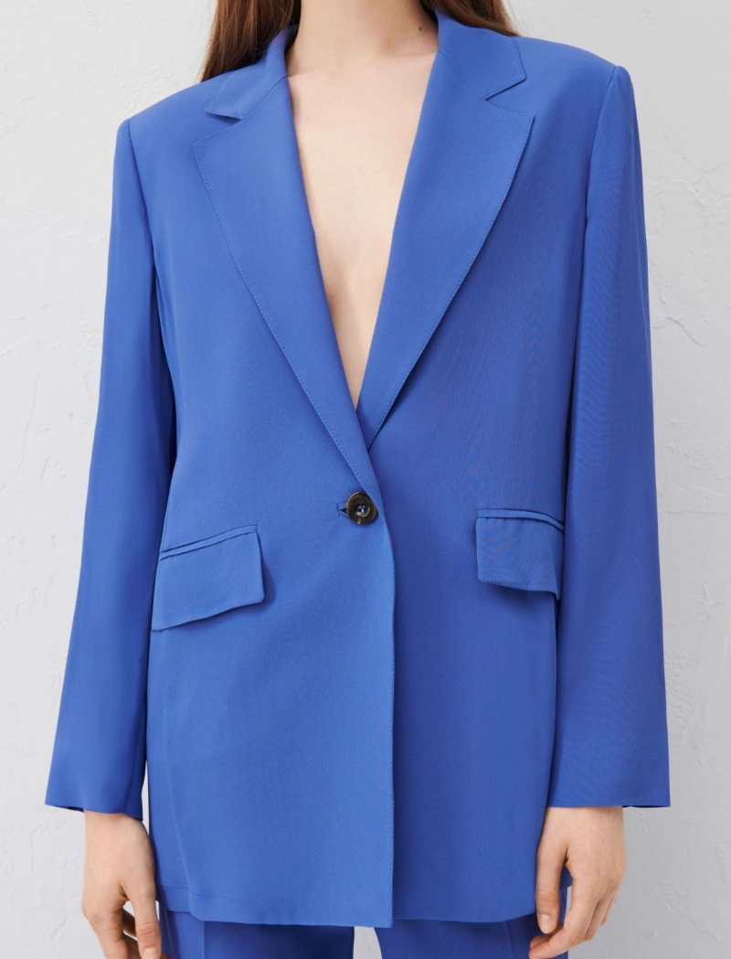 Marynarka Damskie Marella Belted Niebieskie | Polska 815976-PCM