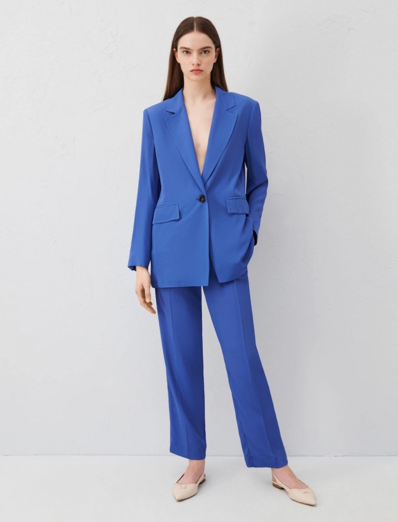 Marynarka Damskie Marella Belted Niebieskie | Polska 815976-PCM