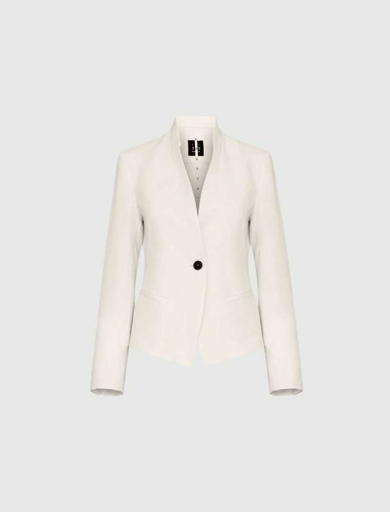 Marynarka Damskie Marella Crepe Białe | Polska 315968-IBR