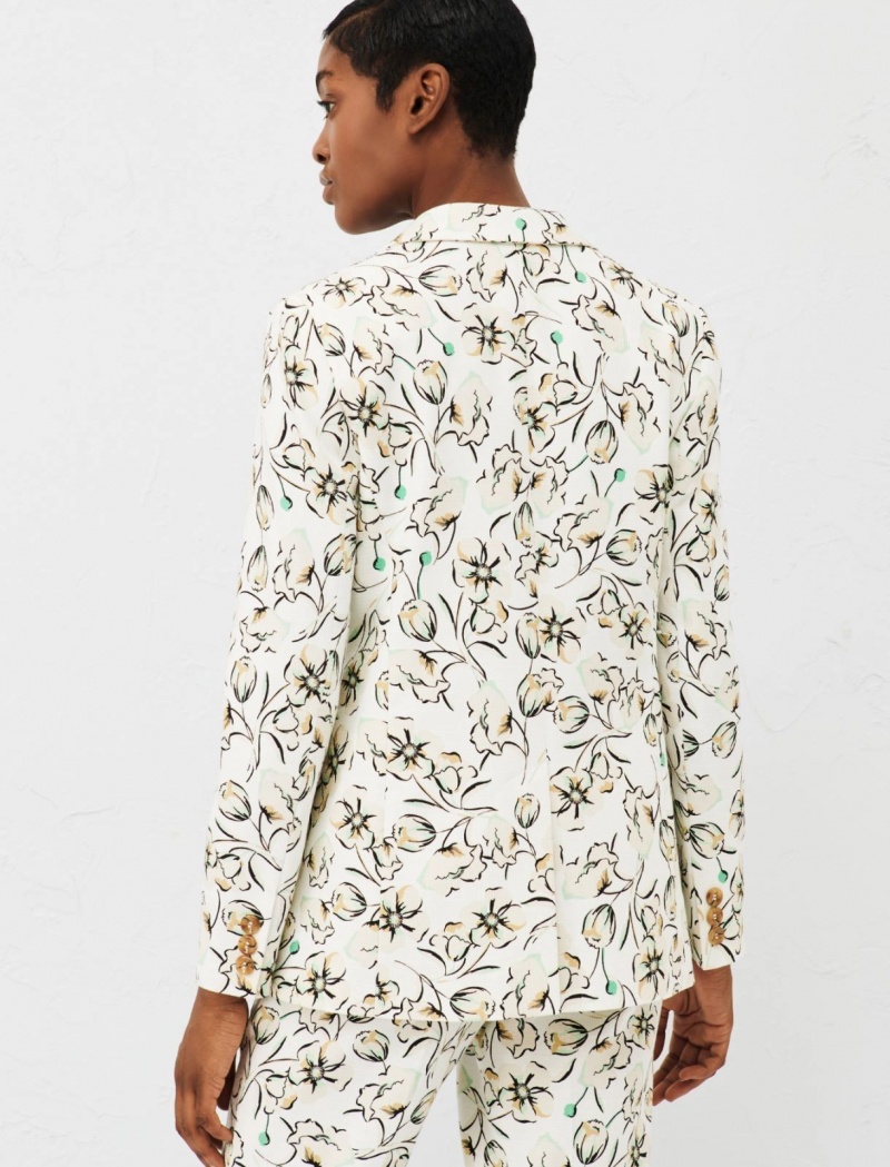 Marynarka Damskie Marella Patterned Zielone | Polska 471365-LEW
