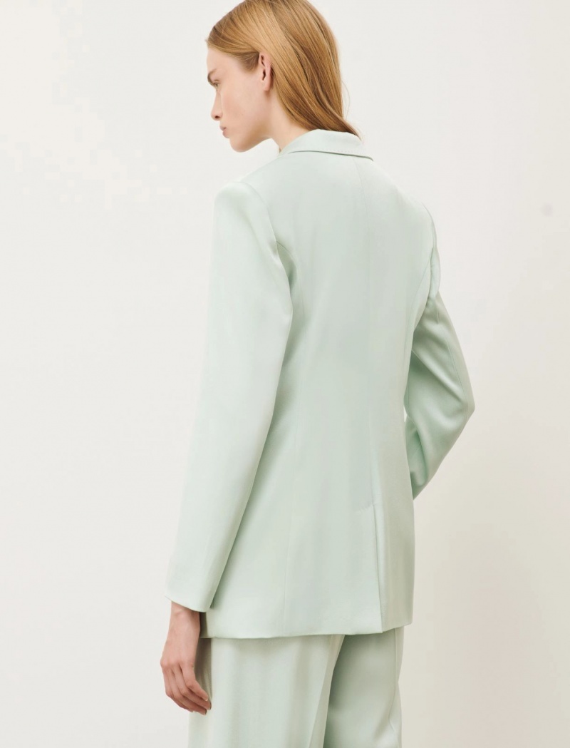 Marynarka Damskie Marella Satin Turkusowe | Polska 862901-UYX