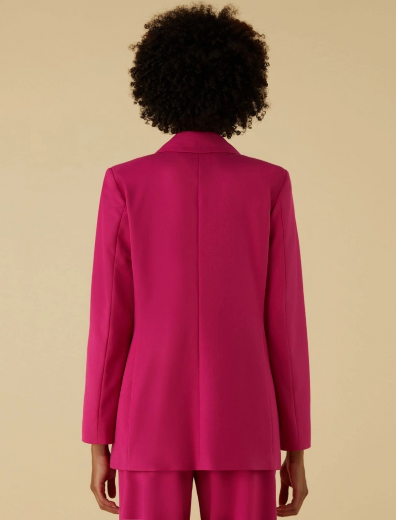 Marynarka Damskie Marella Semi-Fitted Fuksja | Polska 435021-NQZ