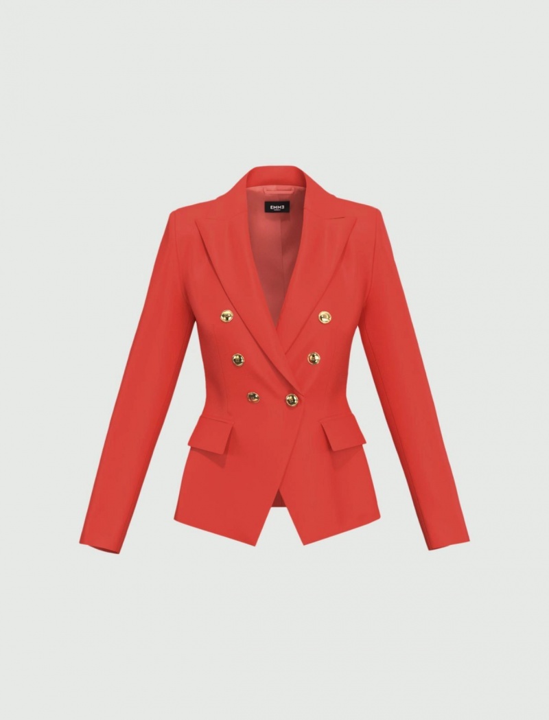 Marynarka Damskie Marella Semi-Fitted Koralowe | Polska 981547-IZT