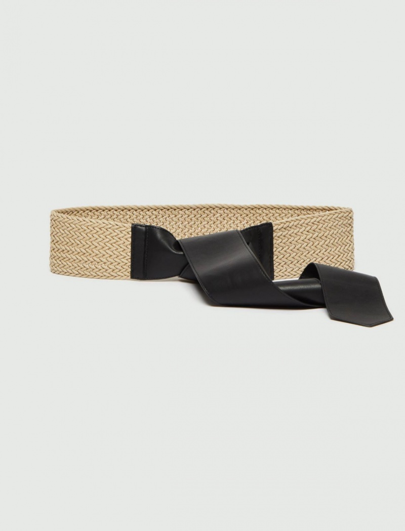 Pasek Damskie Marella Cord Sash Czarne | Polska 793540-CYS