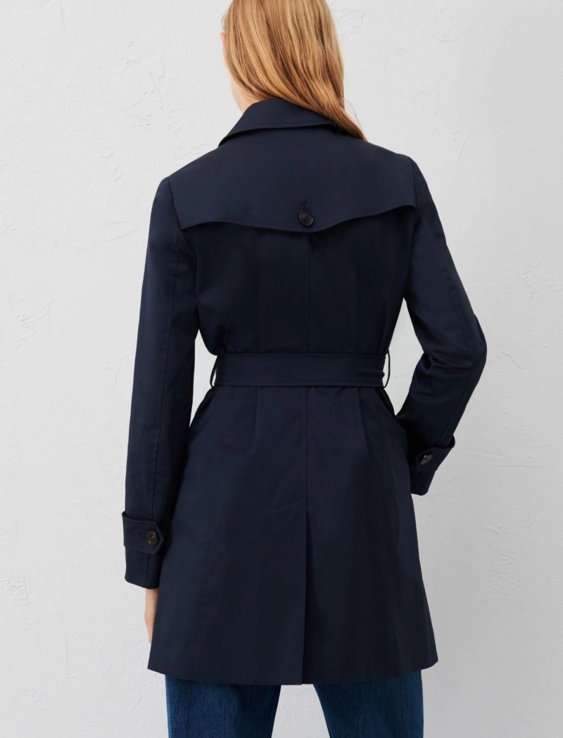 Płaszcz Damskie Marella Double-Breasted Trench Granatowe | Polska 251384-EIS