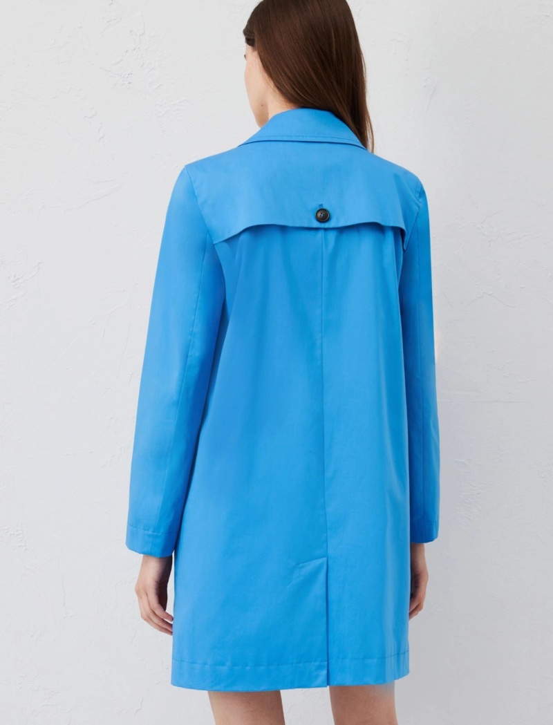 Płaszcz Damskie Marella Single-Breasted Trench Jasny Niebieskie | Polska 307961-JHW