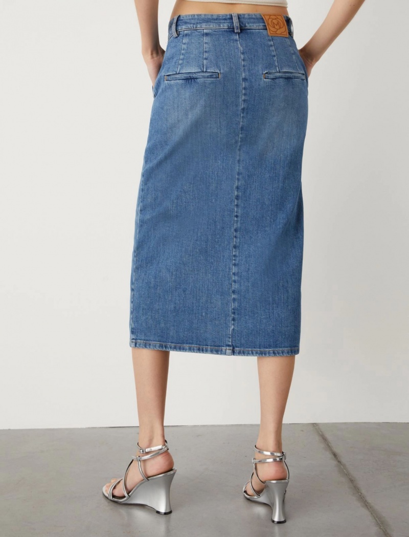 Spódnica Damskie Marella Denim Niebieskie | Polska 315807-NKU