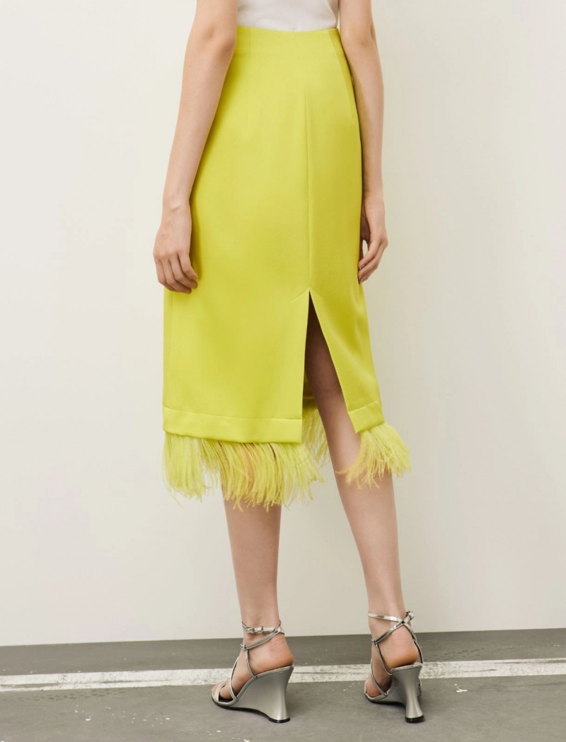 Spódnica Damskie Marella Fringed Głęboka Zielone | Polska 451693-ODV