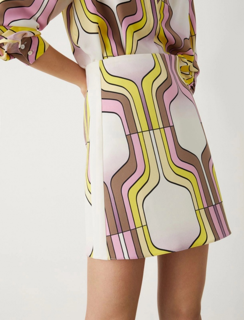 Spódnica Damskie Marella Patterned Różowe | Polska 965821-EJL