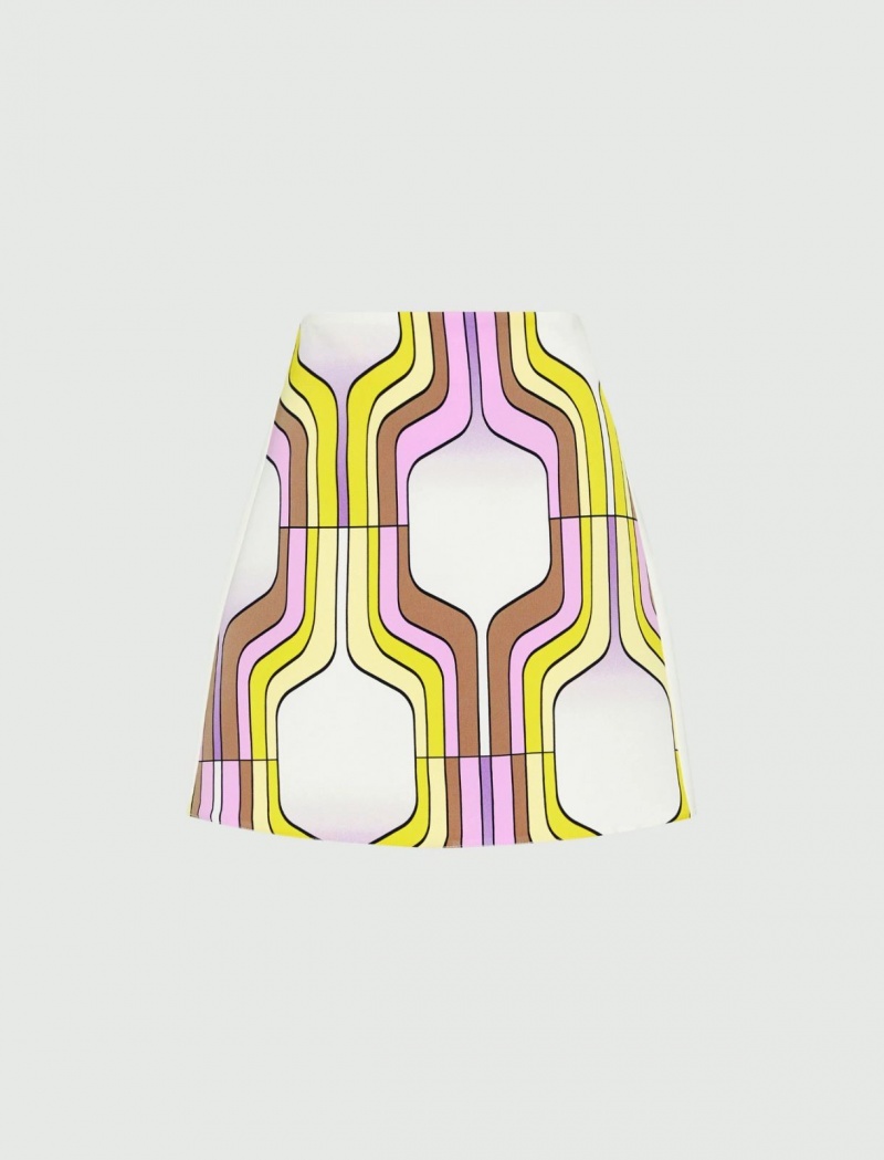 Spódnica Damskie Marella Patterned Różowe | Polska 965821-EJL