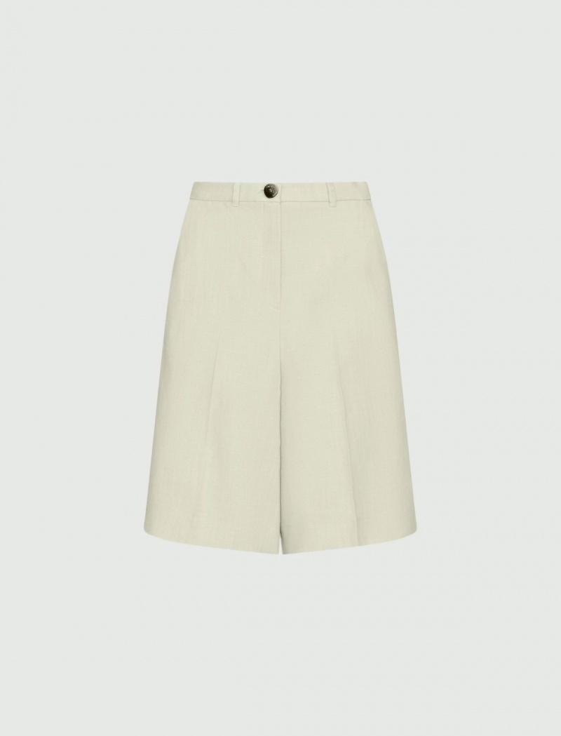 Spodenki Damskie Marella Basketweave Zielone | Polska 673541-KTH