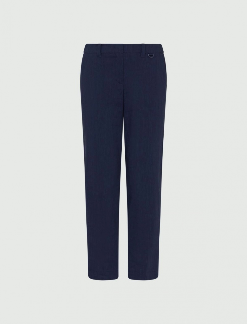 Spodnie Chinosy Damskie Marella Chinos Niebieskie | Polska 317256-ZYU