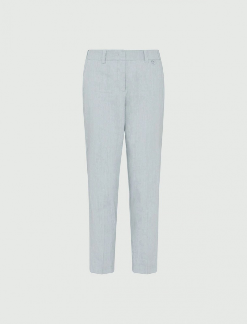 Spodnie Chinosy Damskie Marella Chinos Niebieskie Niebieskie | Polska 025786-KYT