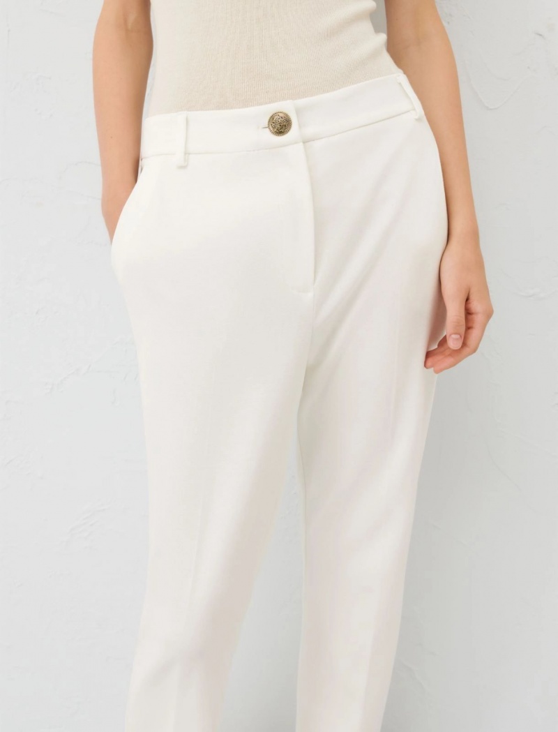 Spodnie Damskie Marella Chino Białe | Polska 587231-QRB