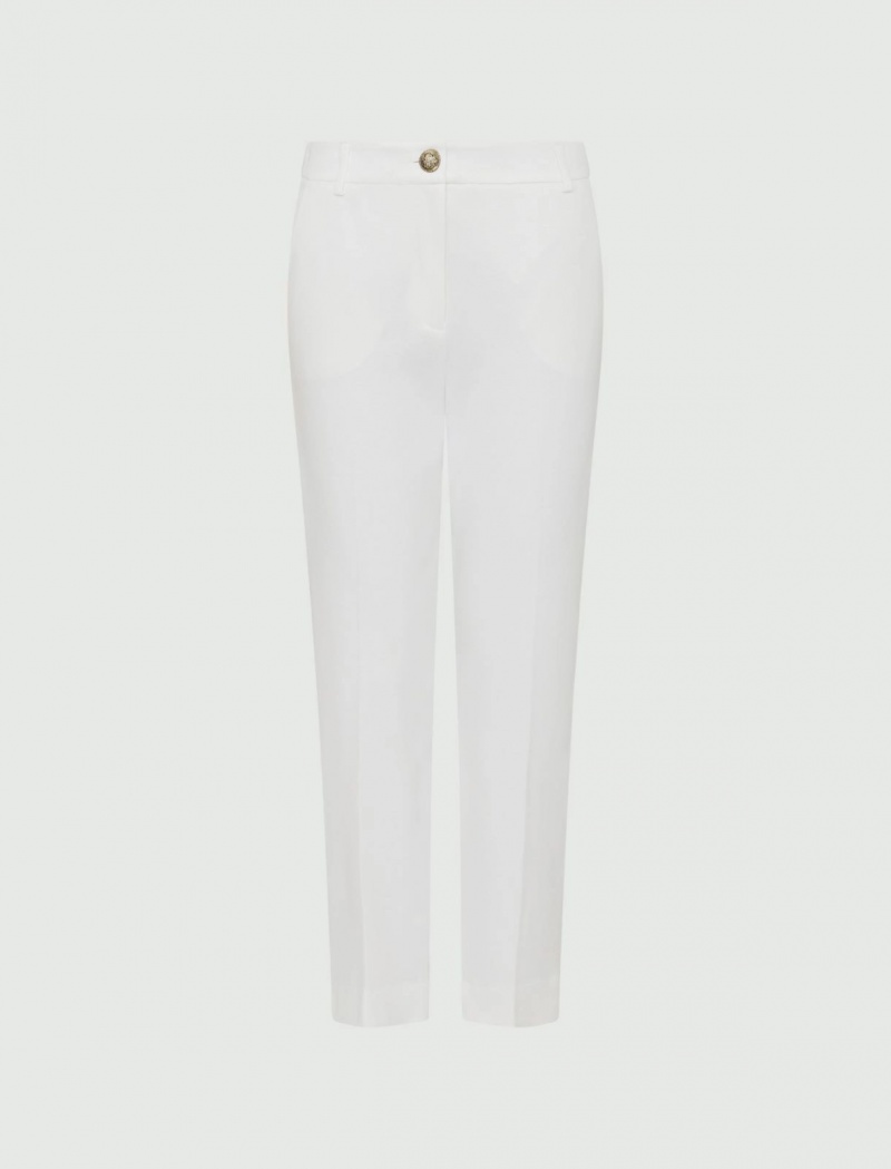 Spodnie Damskie Marella Chino Białe | Polska 587231-QRB