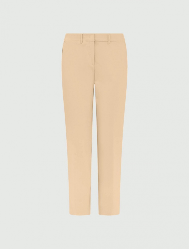 Spodnie Damskie Marella Chino Brązowe | Polska 502347-YLG