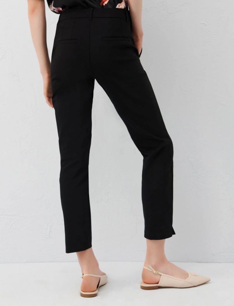 Spodnie Damskie Marella Chino Czarne | Polska 547936-MUN