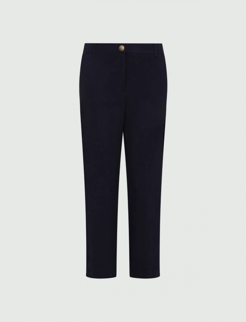 Spodnie Damskie Marella Chino Granatowe | Polska 107548-RBX