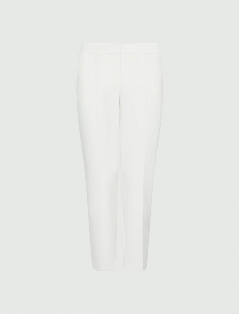 Spodnie Damskie Marella Chino Kremowe | Polska 803571-JSH