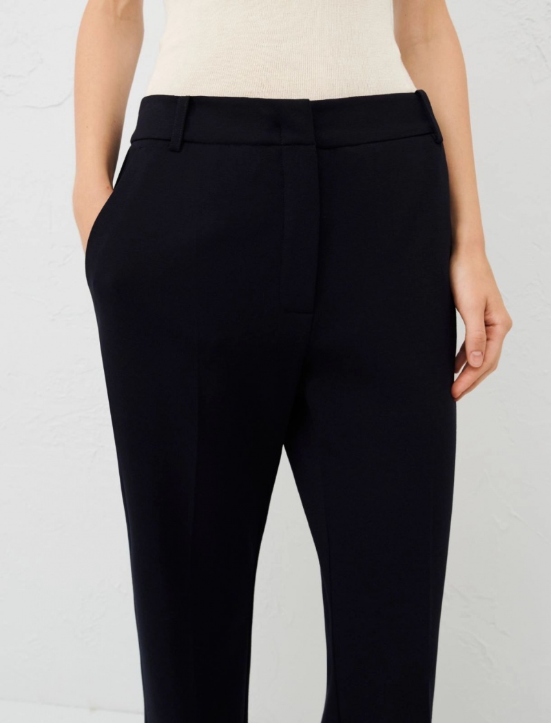 Spodnie Damskie Marella Flared Granatowe | Polska 214657-NHQ