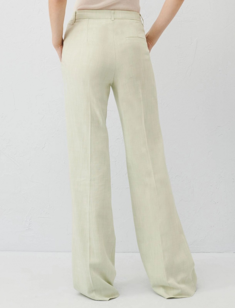 Spodnie Damskie Marella Flared Zielone | Polska 742908-HWS