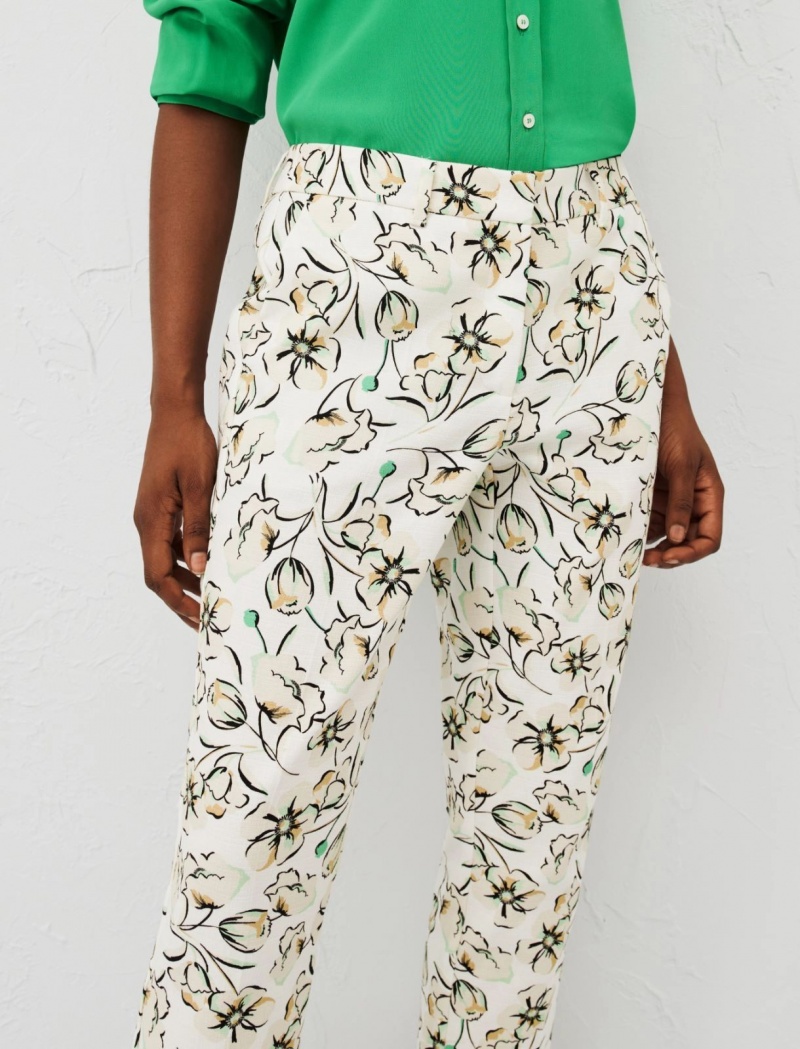 Spodnie Damskie Marella Patterned Zielone | Polska 015798-OIV