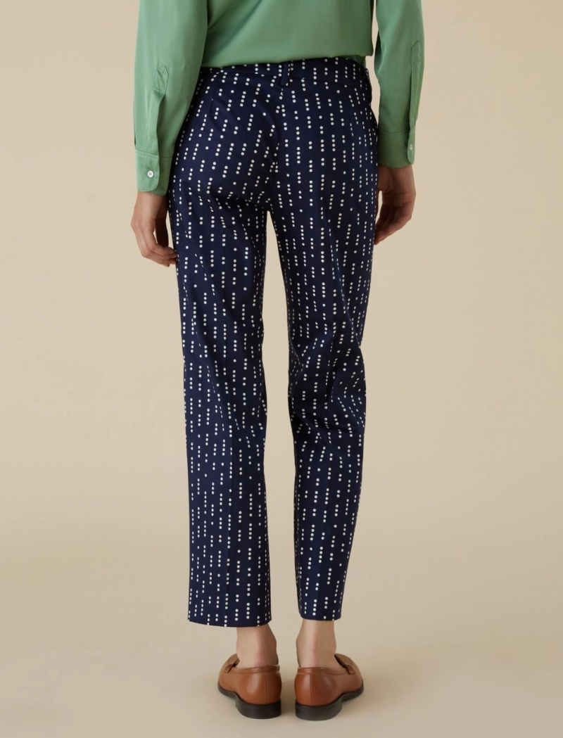 Spodnie Damskie Marella Satin Niebieskie | Polska 796018-CGK