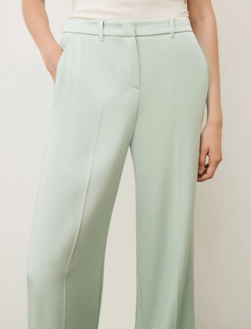 Spodnie Damskie Marella Satin Turkusowe | Polska 251486-THE