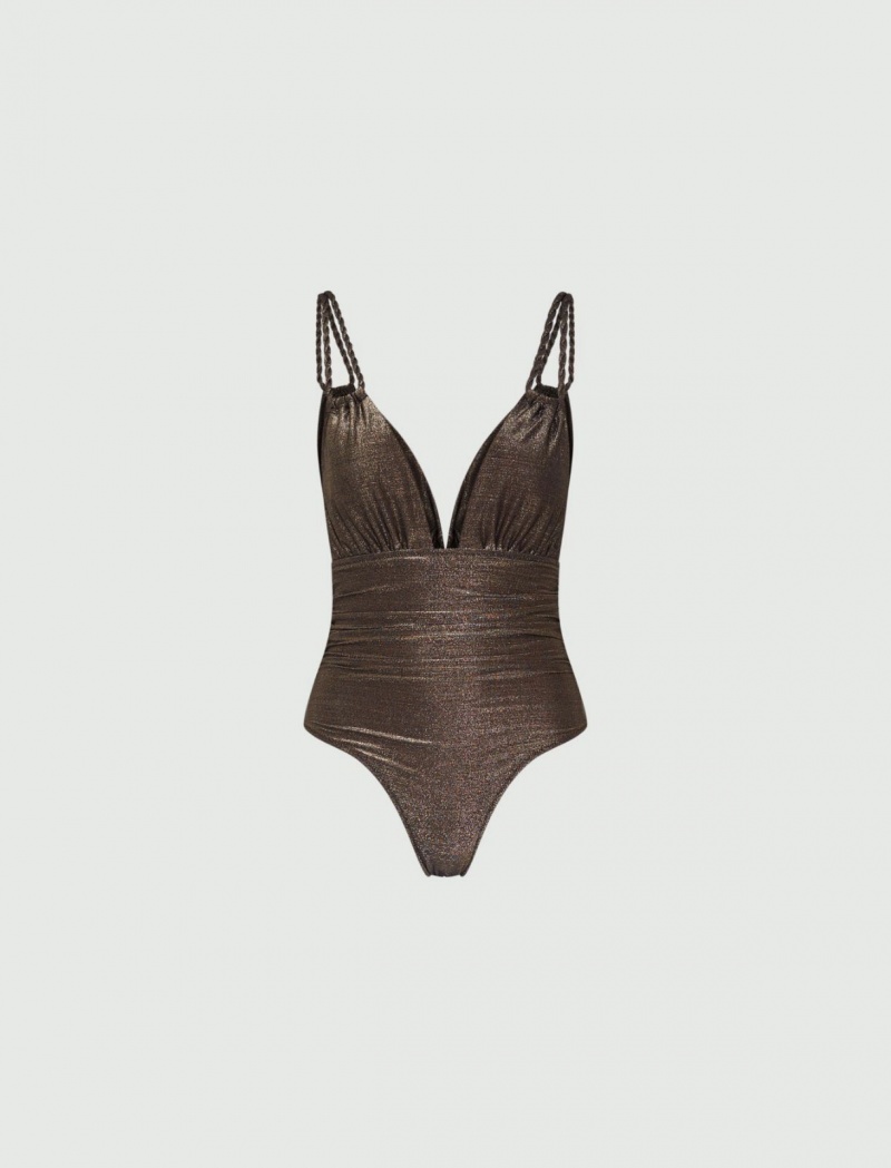 Strój Kąpielowy Damskie Marella One-Piece Brązowe | Polska 905136-YFR
