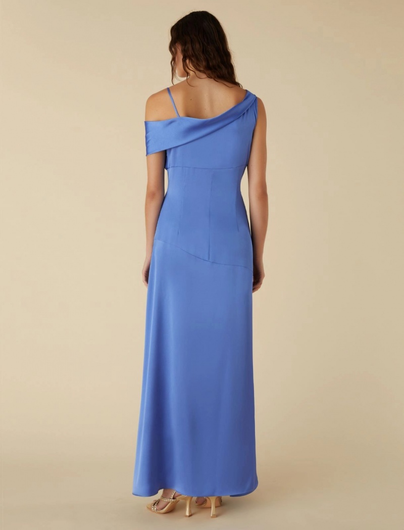 Sukienka Damskie Marella Asymmetrical Niebieskie | Polska 740682-EGK