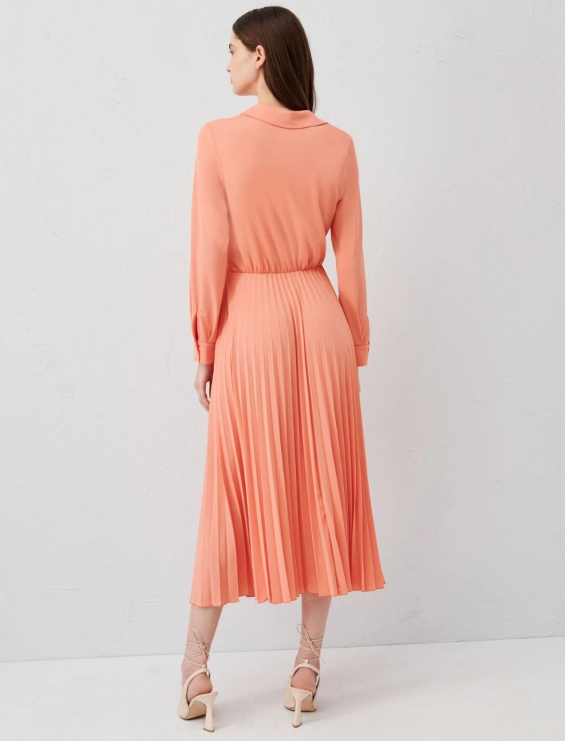 Sukienka Damskie Marella Crepe Koralowe | Polska 723561-EQF