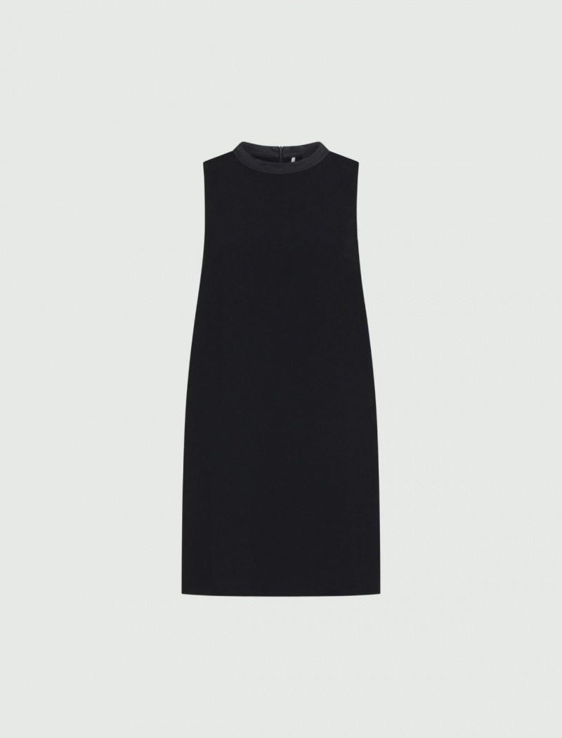 Sukienka Damskie Marella Flared Czarne | Polska 950826-QSK