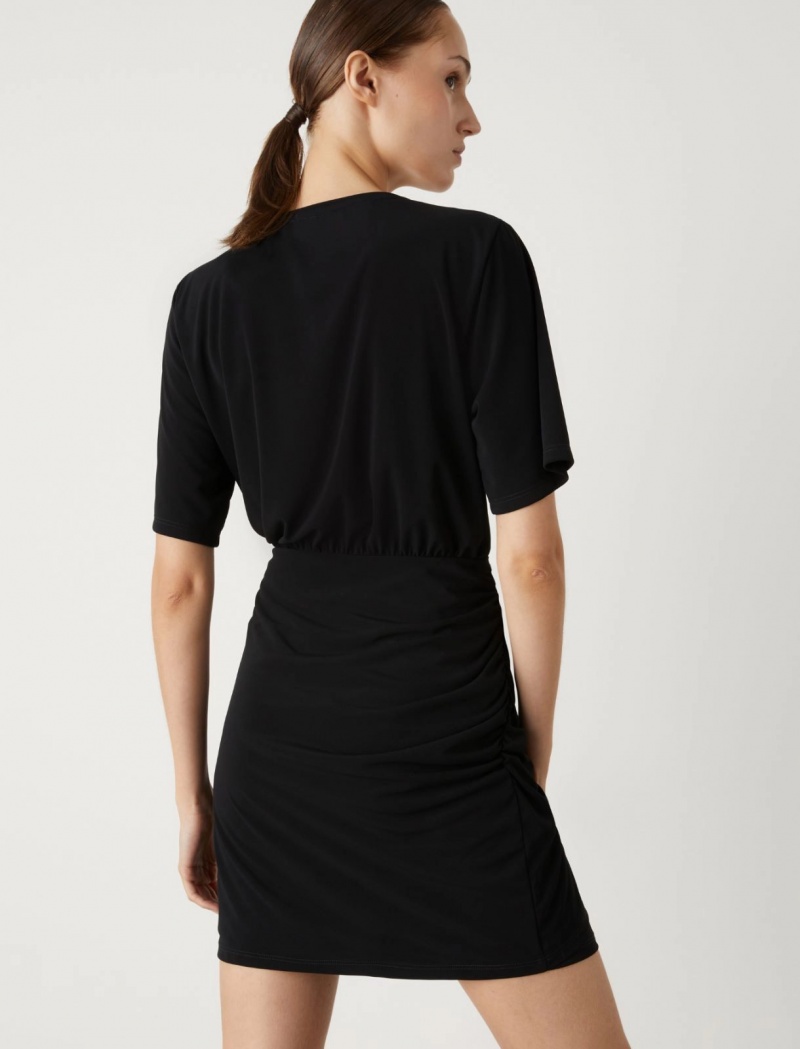 Sukienka Damskie Marella Jersey Czarne | Polska 294513-GFJ