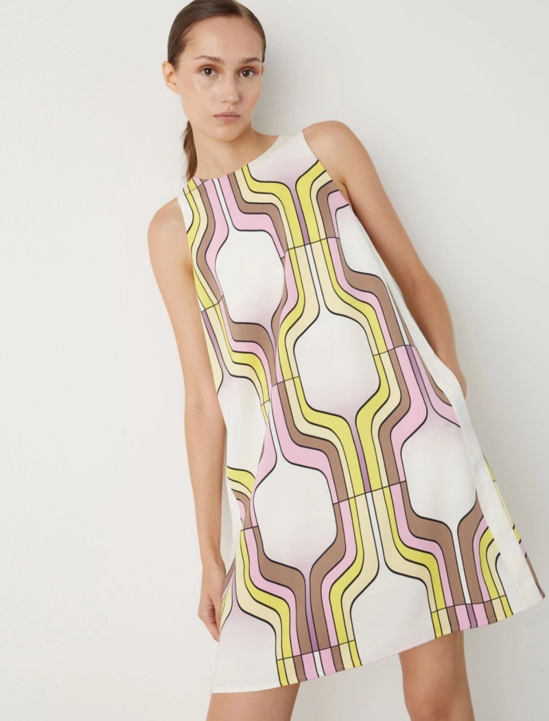 Sukienka Damskie Marella Patterned Różowe | Polska 540327-RES