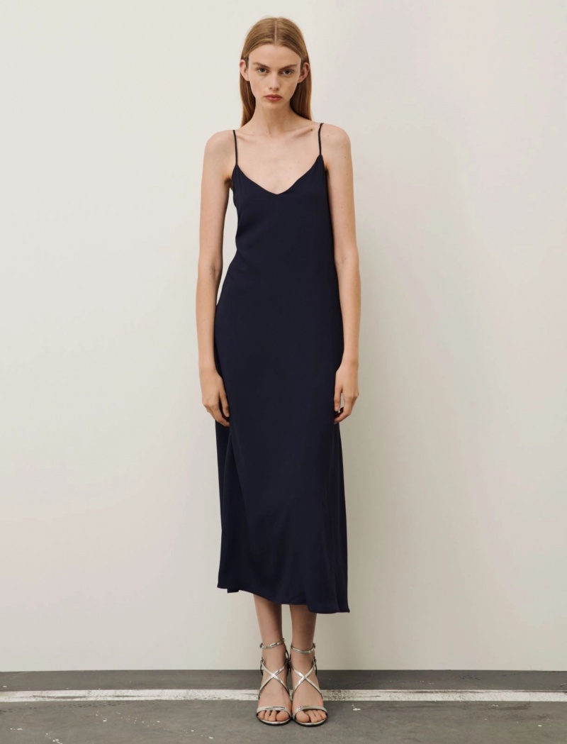 Sukienka Damskie Marella Ruched Granatowe | Polska 142579-EDI