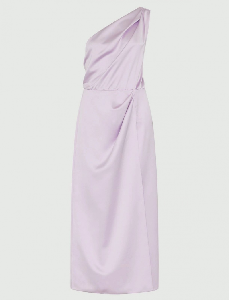 Sukienka Damskie Marella Satin Fioletowe | Polska 142567-NUY