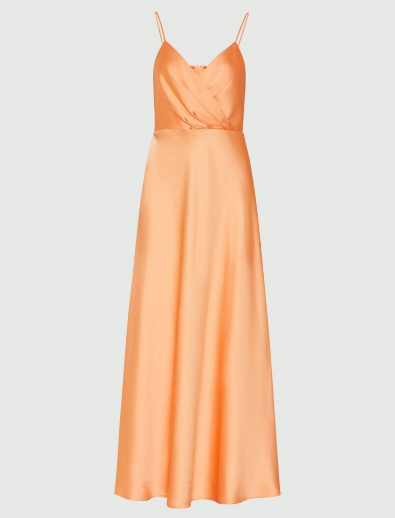 Sukienka Damskie Marella Satin Pomarańczowe | Polska 021798-ZUL
