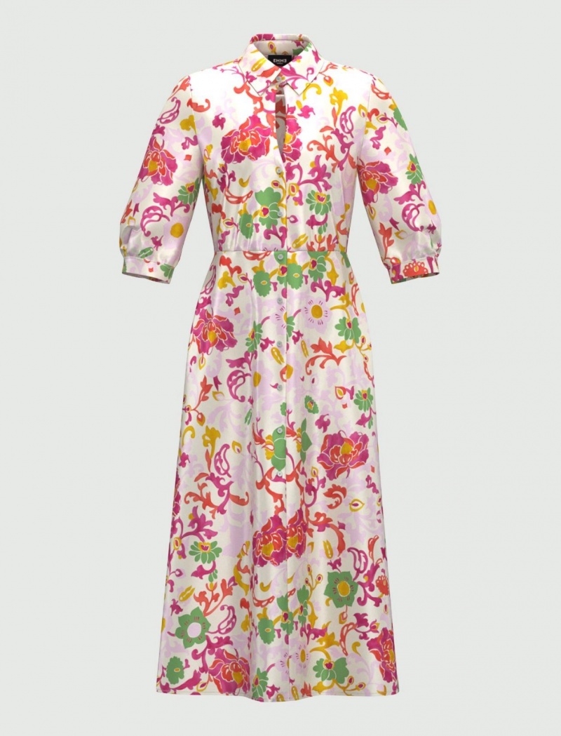 Sukienka Damskie Marella Shirt Kremowe | Polska 386709-ADE