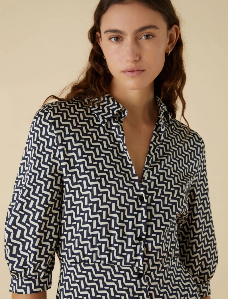 Sukienka Damskie Marella Shirt Niebieskie | Polska 279860-MBL