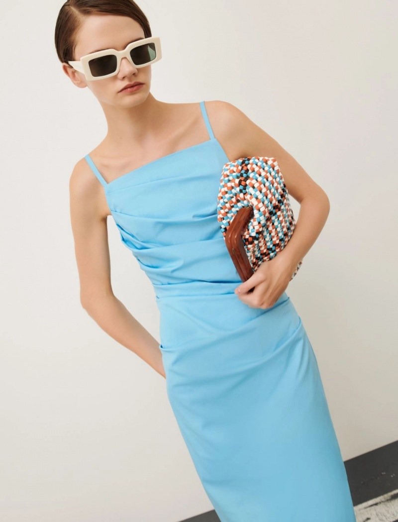 Sukienka Damskie Marella Slim-Fit Turkusowe | Polska 102436-DLK