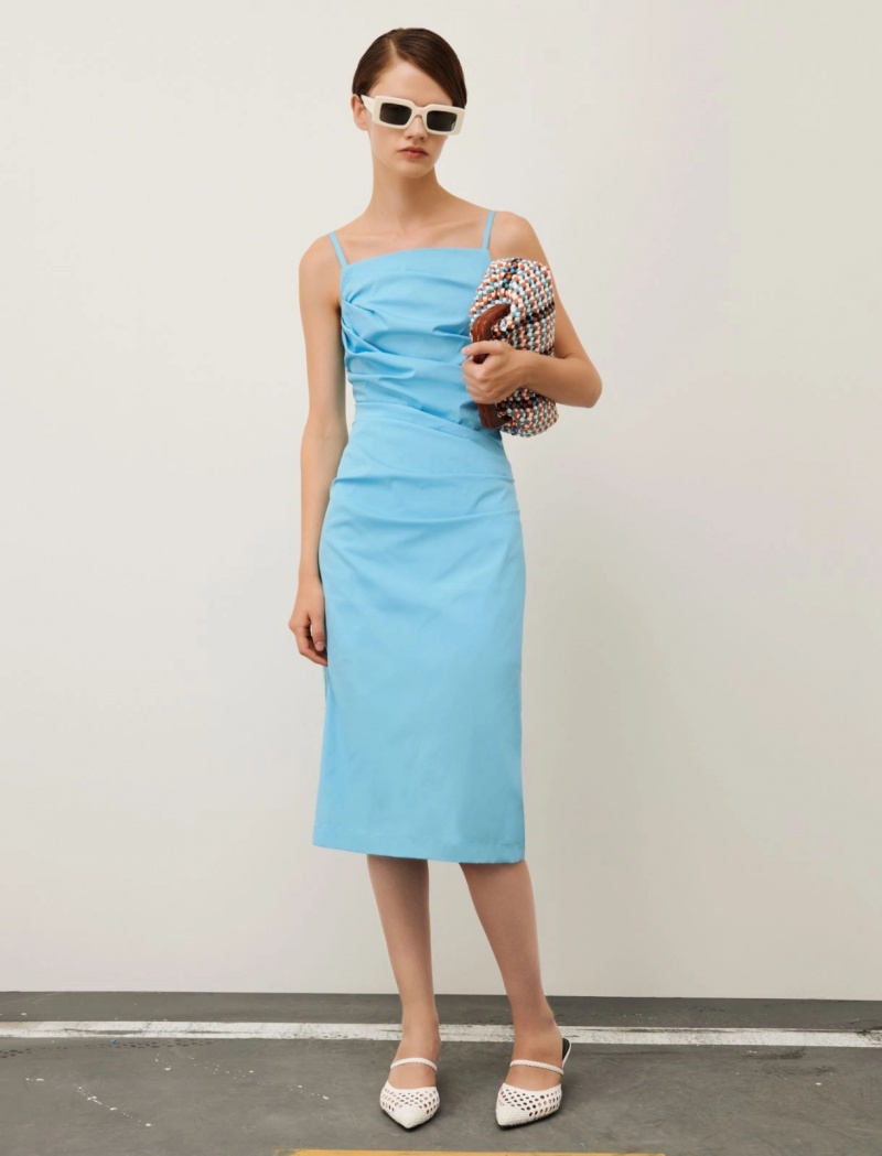 Sukienka Damskie Marella Slim-Fit Turkusowe | Polska 102436-DLK