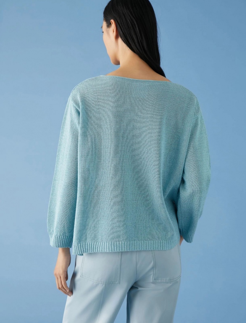 Sweter Damskie Marella Boxy Niebieskie Niebieskie | Polska 928145-QDV
