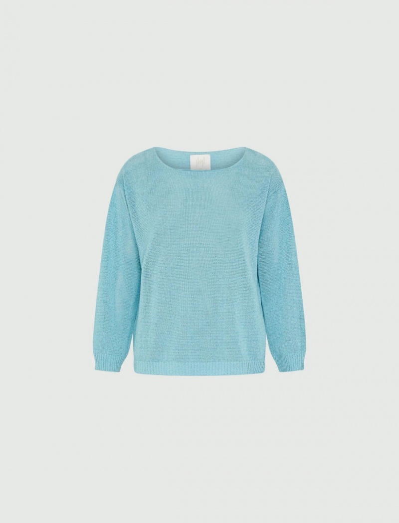 Sweter Damskie Marella Boxy Niebieskie Niebieskie | Polska 928145-QDV