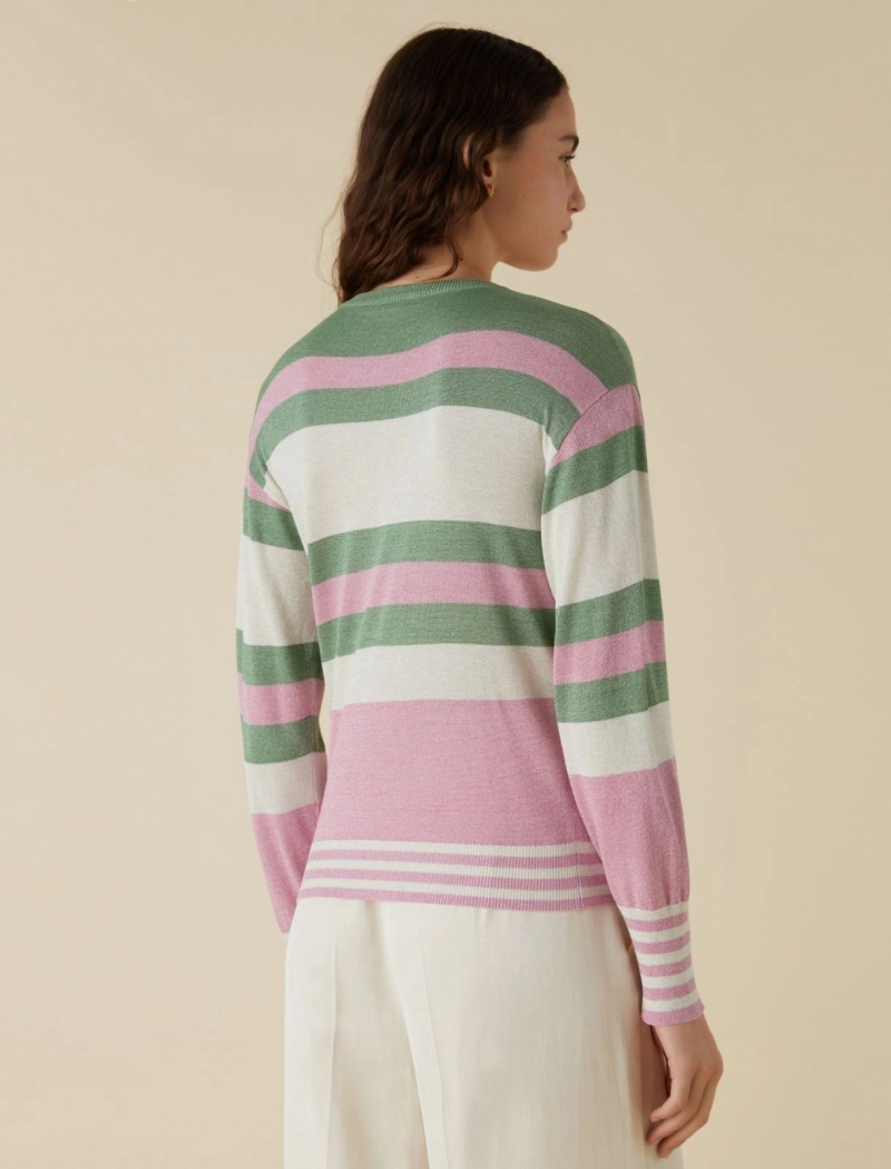 Sweter Damskie Marella Lurex Różowe | Polska 037964-FDG