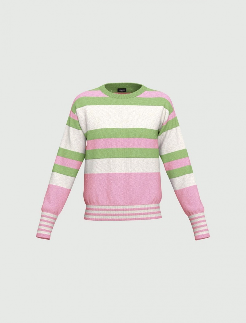 Sweter Damskie Marella Lurex Różowe | Polska 037964-FDG