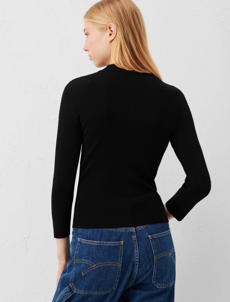 Sweter Damskie Marella Slim-Fit Czarne | Polska 978415-RPU
