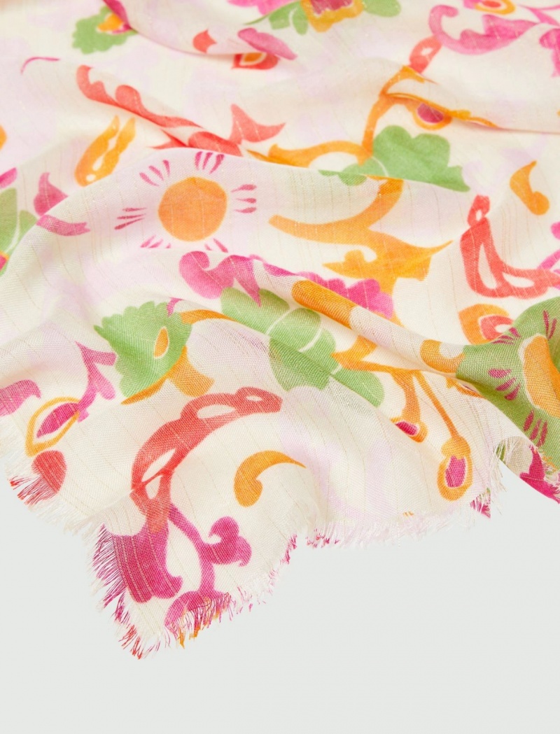 Szalik Damskie Marella Patterned Stole Kolorowe | Polska 921678-HOP