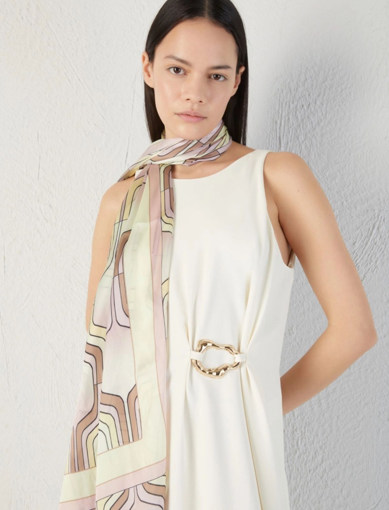 Szalik Damskie Marella Patterned Stole Różowe | Polska 593482-TXS