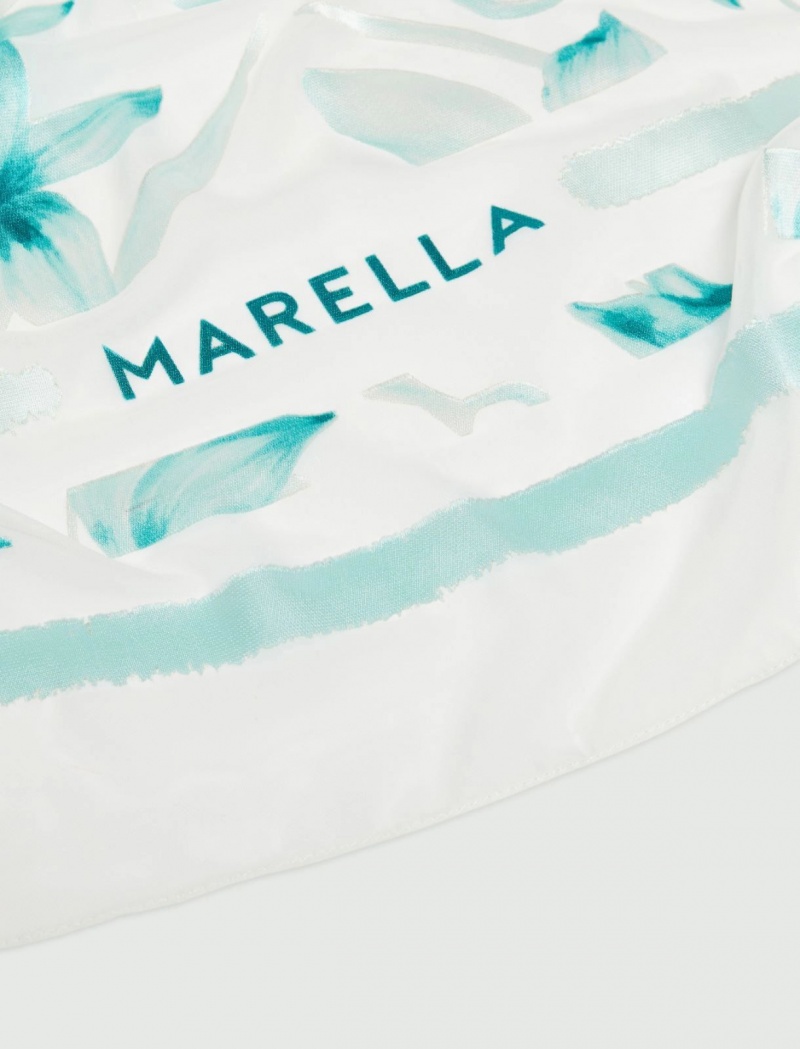 Szalik Damskie Marella Patterned Stole Turkusowe | Polska 036589-OGU