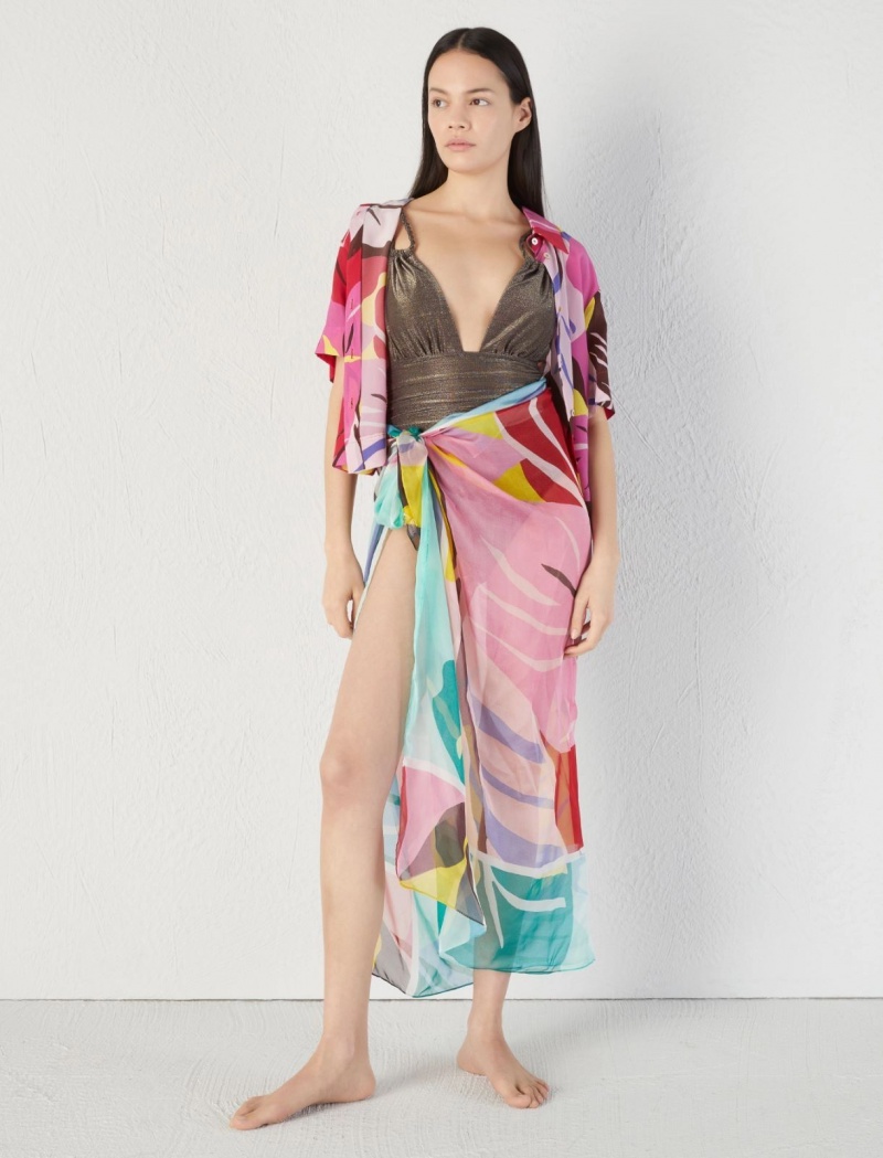 Szalik Damskie Marella Silk Białe | Polska 924835-LQI